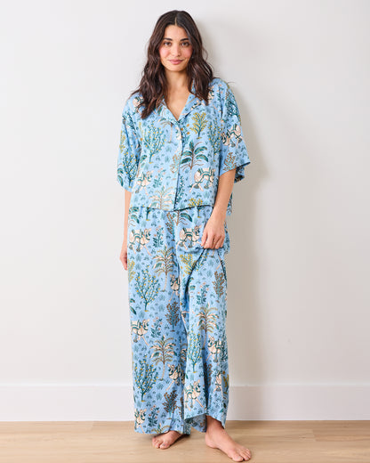 Camel's Courtyard - Eco Satin Wildest Dream Set - Slate Blue - Printfresh