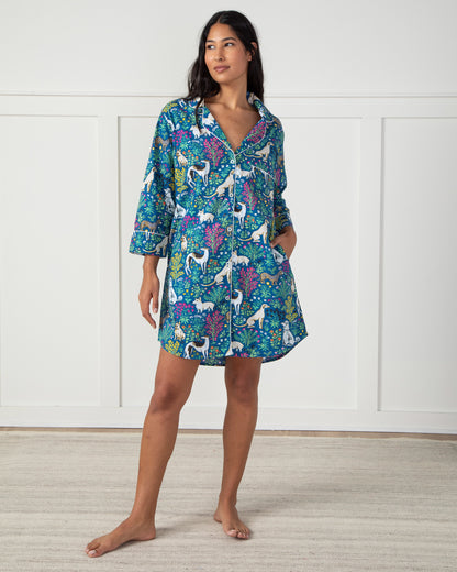 Must Love Dogs - Sleep Shirt - Indigo - Printfresh