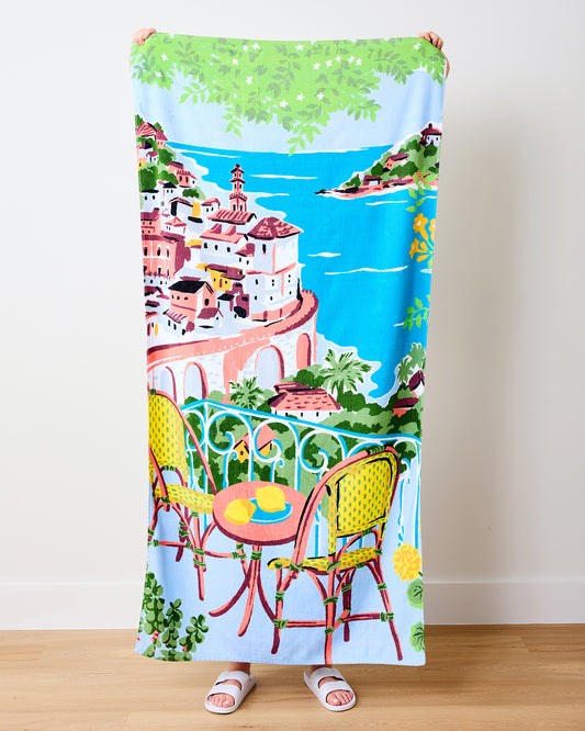 Amalfi Coast - Beach Towel - Blue - Printfresh