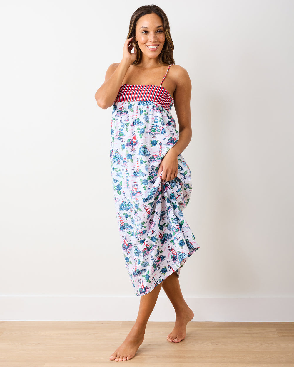 Lighthouse Keeper - Daydream Nightgown - Cloud - Printfresh