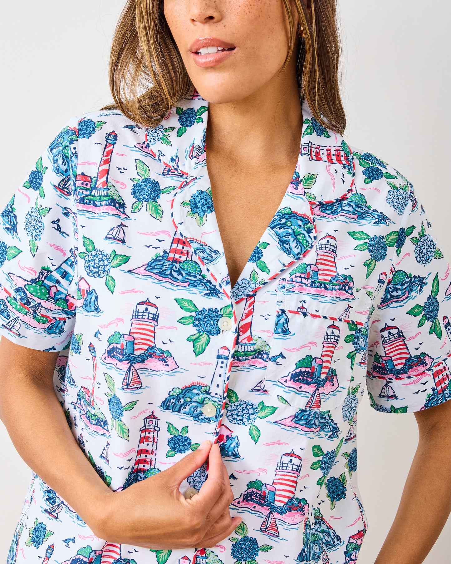 Lighthouse Keeper - Short PJ Set - Cloud - Printfresh