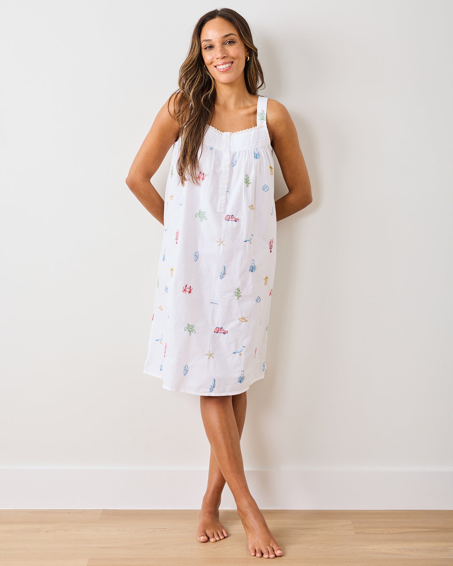 Summer Essentials - Back To Bed Nightgown - Cloud - Printfresh