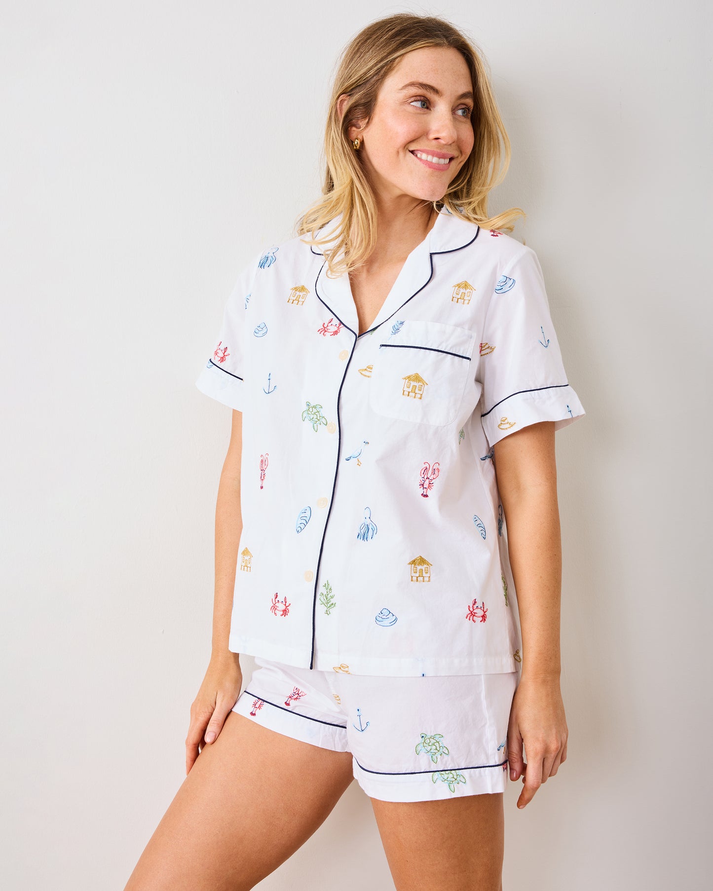 Summer Essentials - Short PJ Set - Cloud - Printfresh