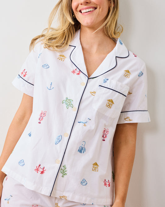 Summer Essentials - Short PJ Set - Cloud - Printfresh