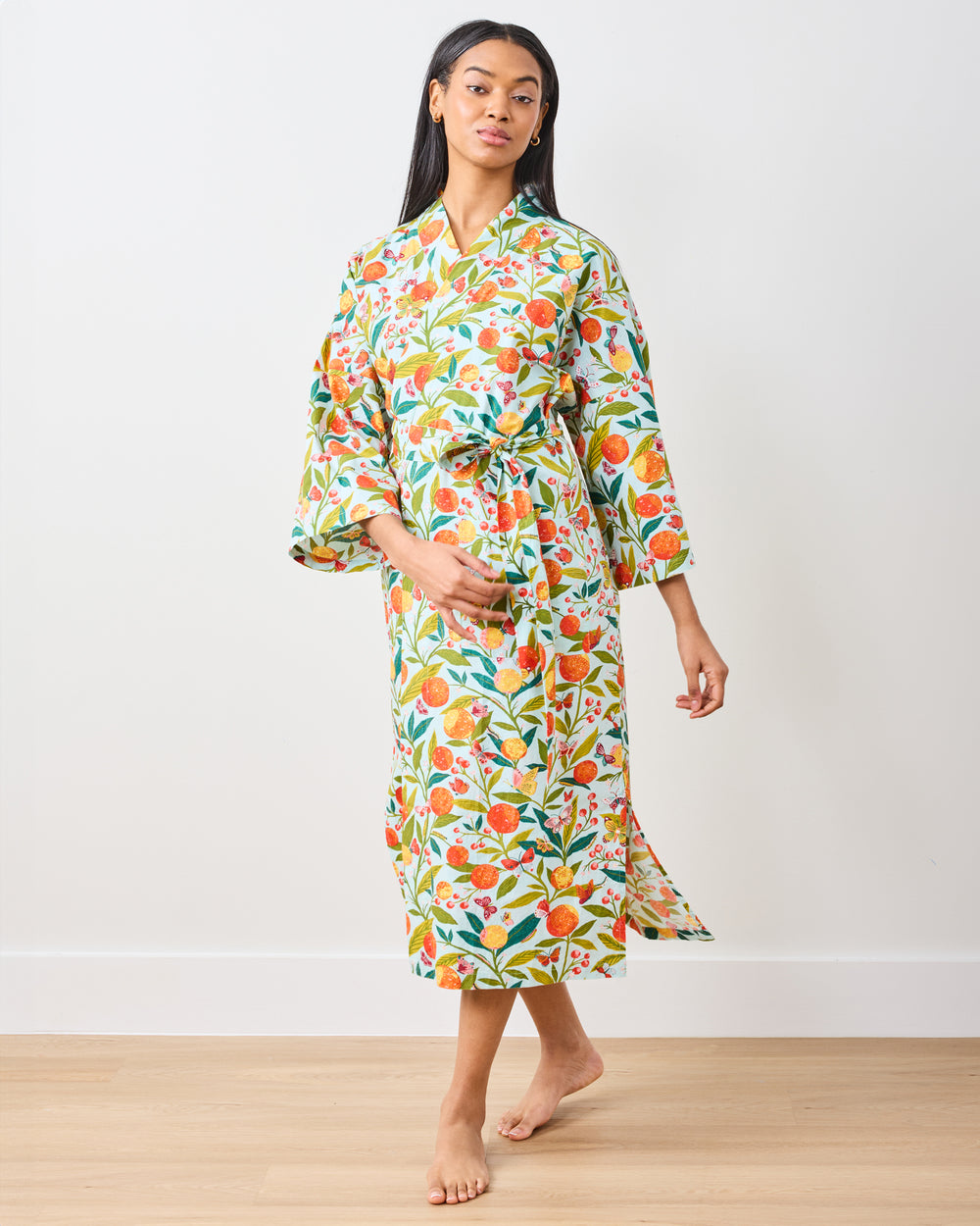 Butterfly Grove - Robe - Soft Blue - Printfresh
