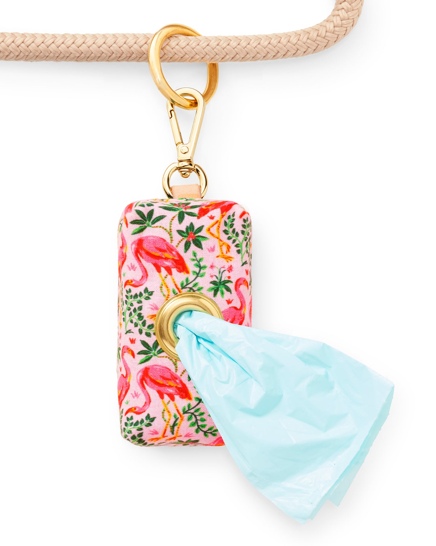 PF x The Foggy Dog Flock of Flamingos - Waste Bag Dispenser - Rose - Printfresh